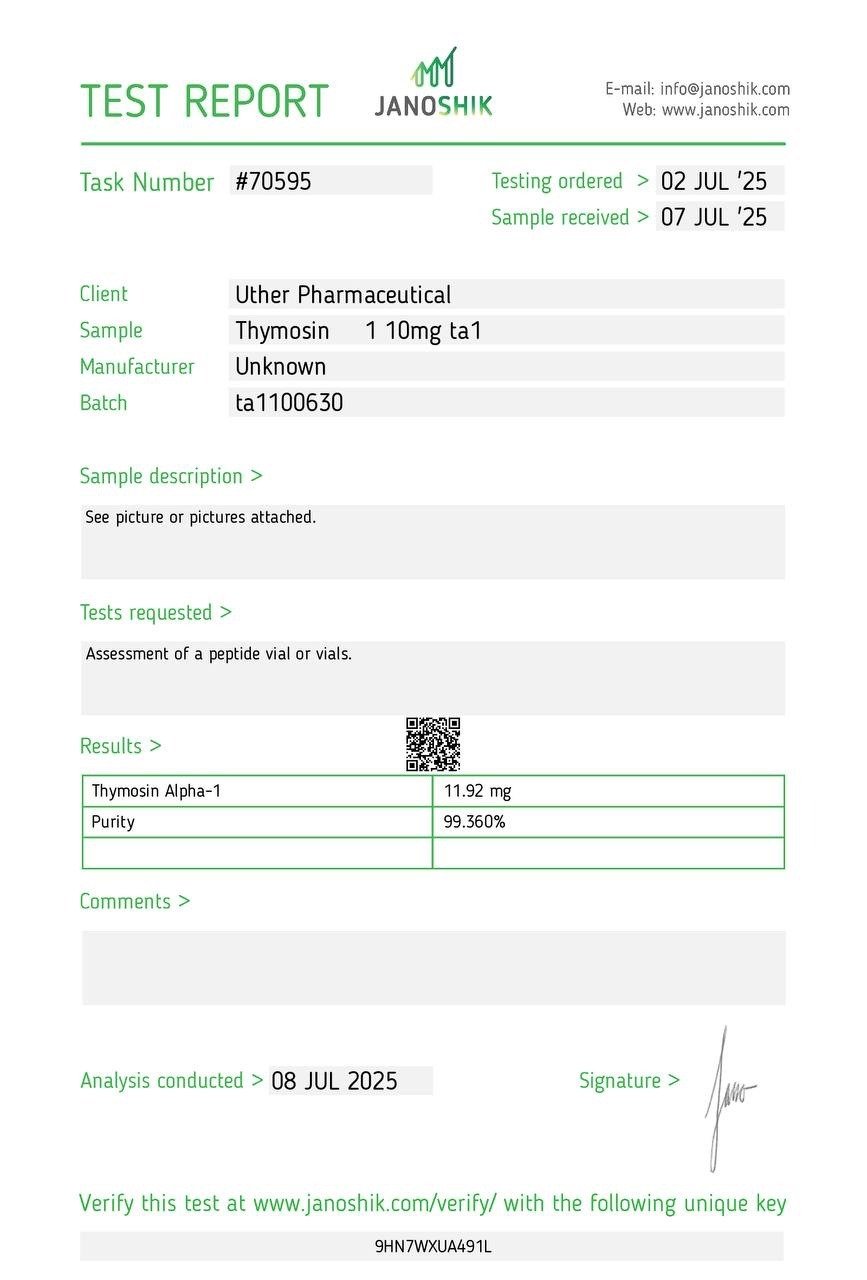 Thymosin Alpha-1 (TA-1) 5/10mg Kit - Image 2