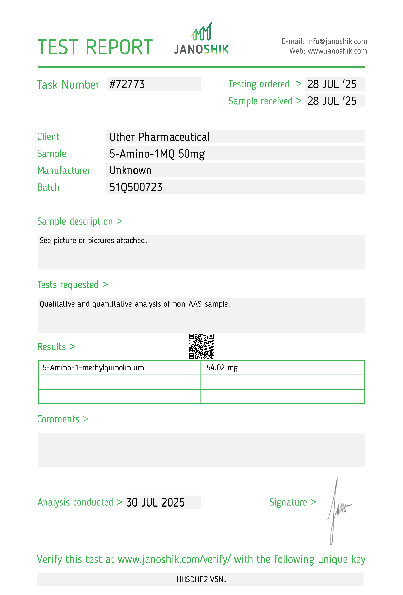 5-AMINO-1MQ vial/ Kit - Image 6